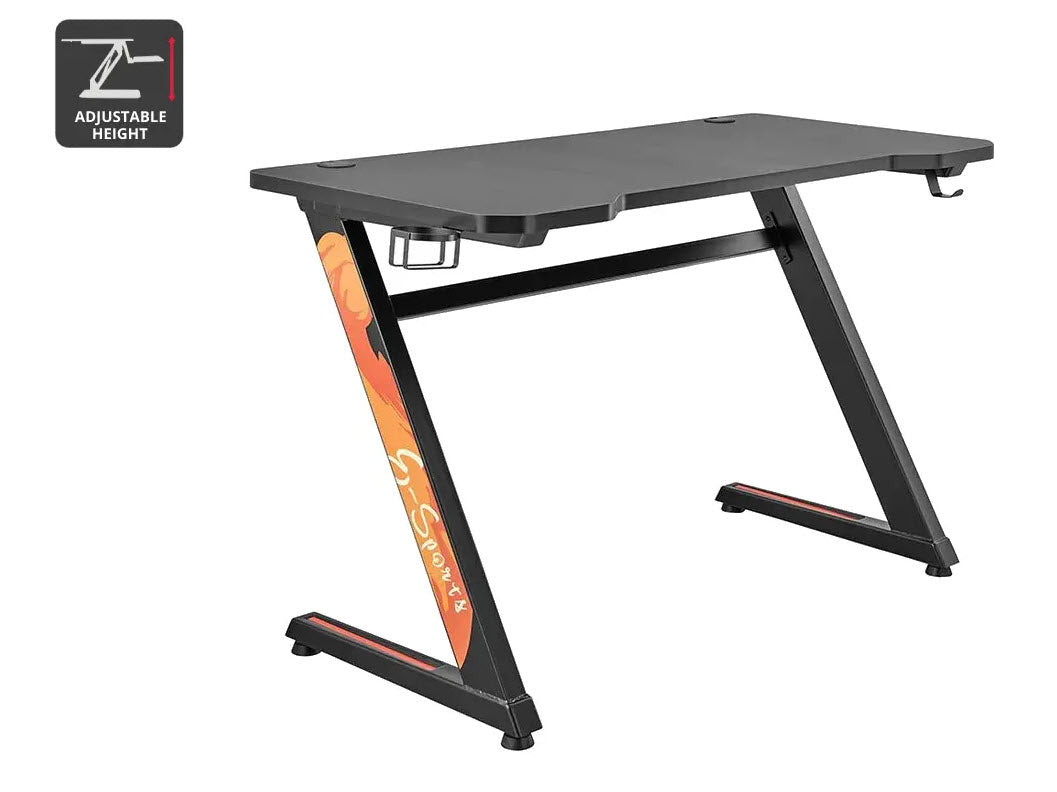 Ergolux Doom Gaming Desk (Black)