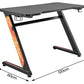 Ergolux Doom Gaming Desk (Black)