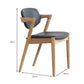 Matt Blatt Set of 2 Kai Chairs Replica (Oak Frame/Black Leather)