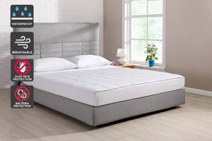 Ovela Waterproof Fitted Cotton Mattress Protector (Single)