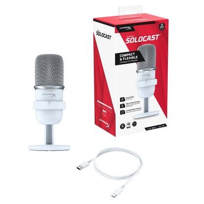 HyperX SoloCast USB Standalone Microphone - White