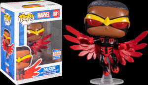 Funko POP! Marvel: Falcon 881 (2021 Summer Convention Virtual Funkon Shared Exclusive)