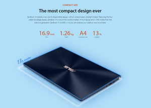 Asus ZenBook 10th Quad i5-10210U 8GB RAM 256GB SSD 14.0” Full HD Touch Win11