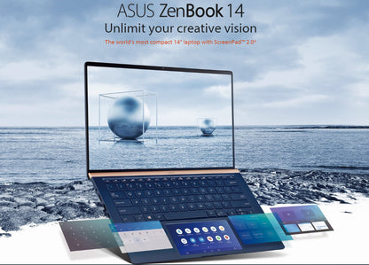 Asus ZenBook 10th Quad i5-10210U 8GB RAM 256GB SSD 14.0” Full HD Touch Win11