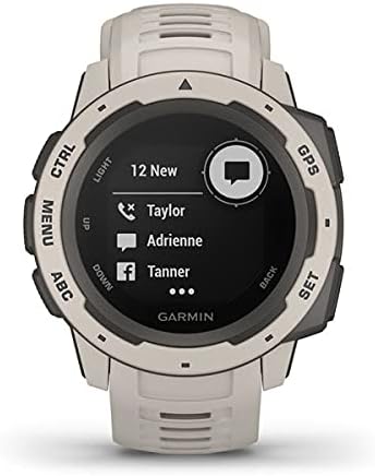 Garmin Instinct, Rugged Outdoor GPS Watch, Tundra