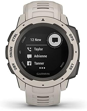 Garmin Instinct, Rugged Outdoor GPS Watch, Tundra