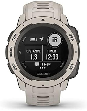 Garmin Instinct, Rugged Outdoor GPS Watch, Tundra