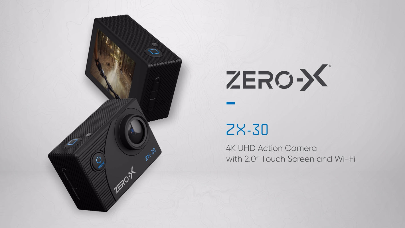 Zero-X ZX-30 4K UHD Action Camera with Touch Screen & Wi-Fi