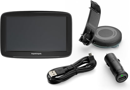 TomTom Car Sat Nav Start 52, 5 Inch Speed Cam Alert Trial, Integrated Reversible