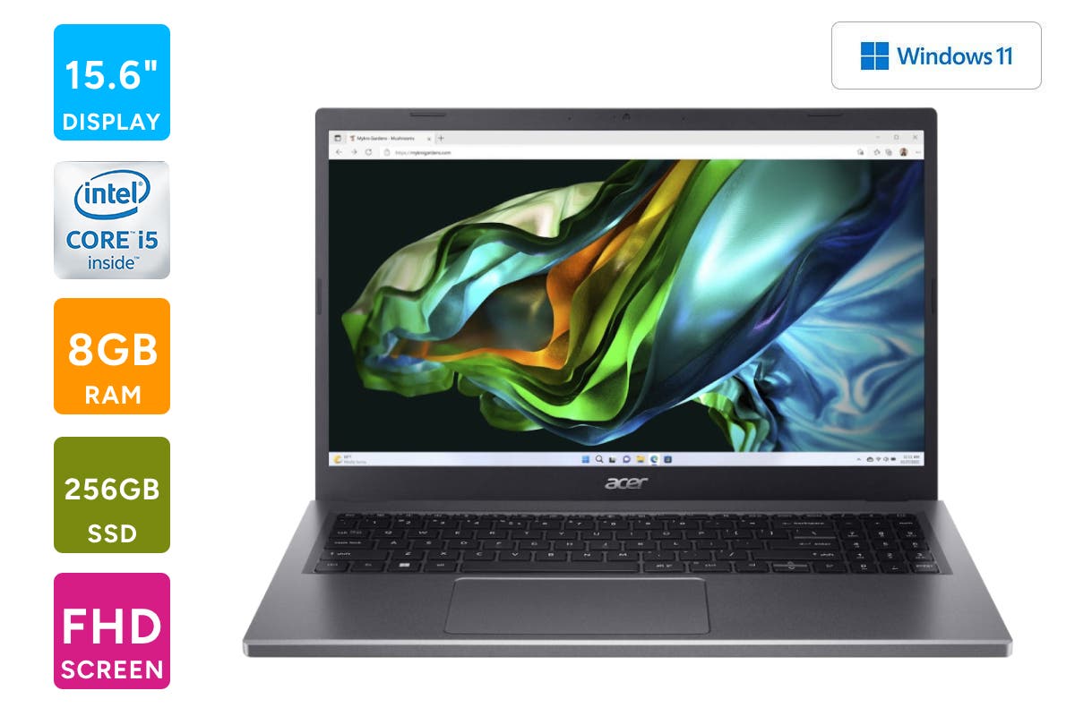 Acer Aspire 5 15.6" Laptop - Intel Core i5 8GB 256GB SSD 1TB-HDD (A515-56)