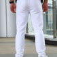 Mens Slant Pocket Slim Straight Jeans - White