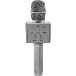 XCD Bluetooth Karaoke Microphone with Voice Changer (Metallic Grey)