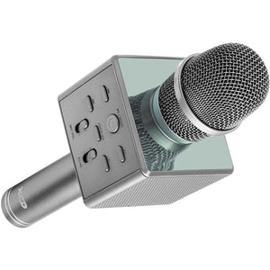 XCD Bluetooth Karaoke Microphone with Voice Changer (Metallic Grey)