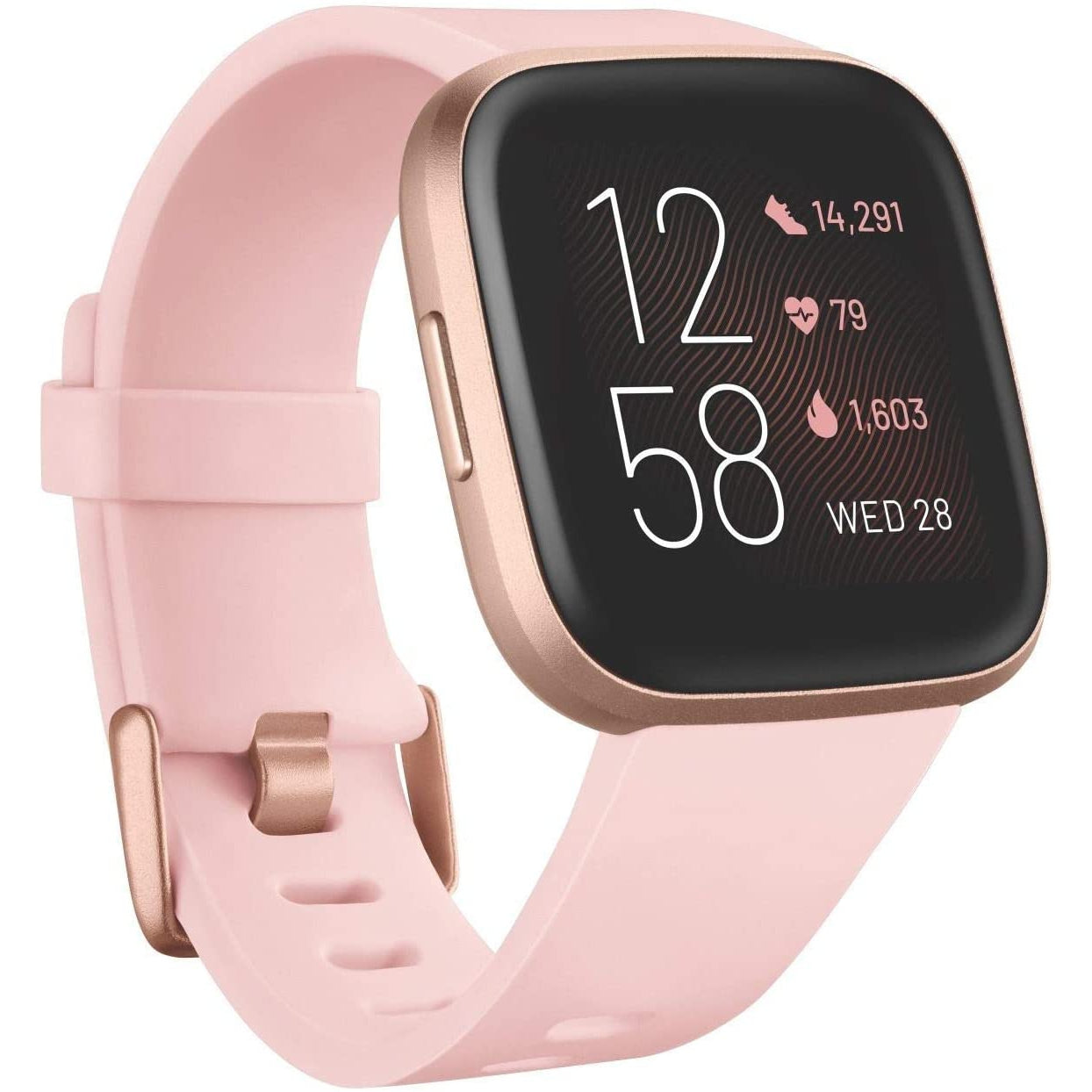 Fitbit Versa 2 S Smart Watch with Heart Rate, Music, Alexa Built-In