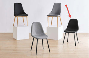Matt Blatt: Georgia Dining Chair - Grey/Black