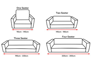 Ovela 3 Seater Sofa Cover Stretch (Black)