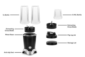 Kogan 1000W 10-Piece Rocket Blender Pro Set