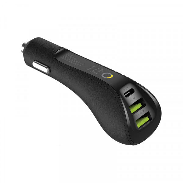 Fyndr CHRG-C 6.4A 3 USB with Type-C Car Charger + Smart Car Finder