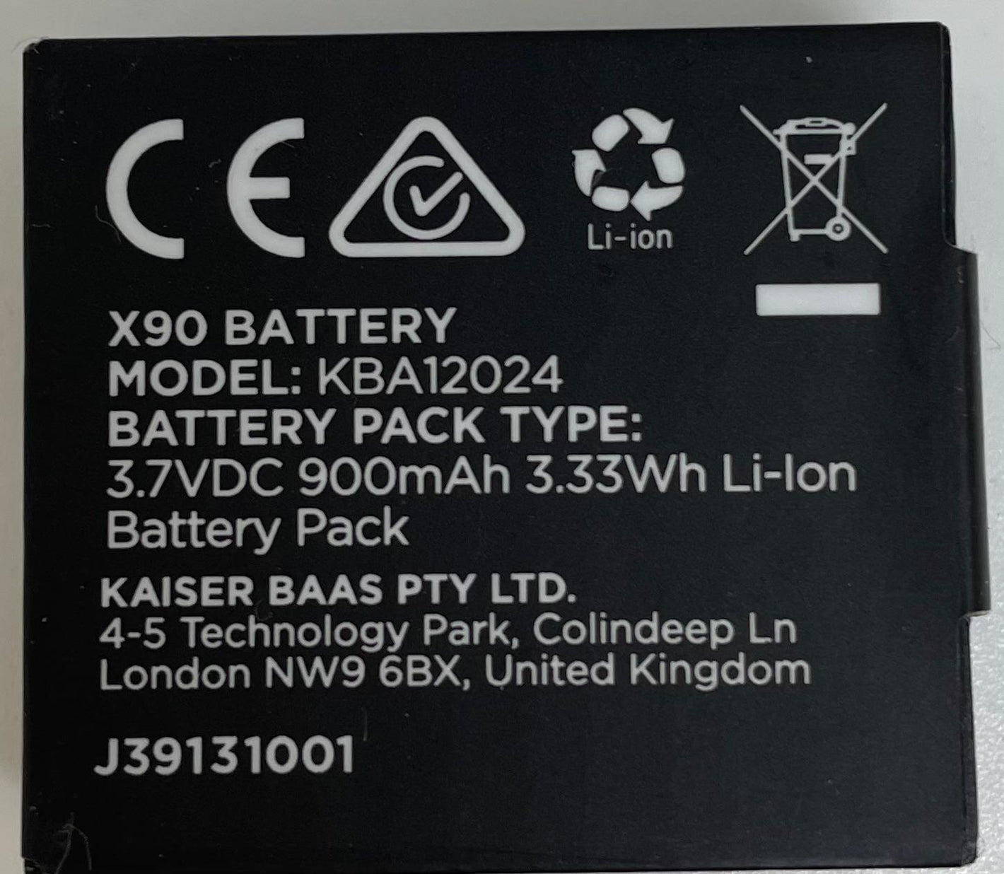 Kaiser Bass X90 Battery