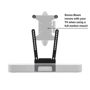 FLEXSON TV MOUNT ATTACHMENT FOR SONOS BEAM, BLACK