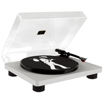 Flea Market Turntable W/ USB - Silver - Belt Driven, 3 Speed