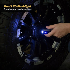 3-In-1 12V USB Car Charger with Portable Battery Pack and Flashlight