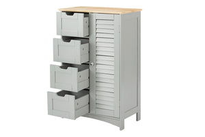 Ovela Bayview Bathroom 4 Drawer Cabinet (Grey)