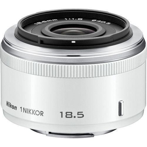 Nikon 1 NIKKOR 18.5mm f/1.8 CX AS Lens (White)