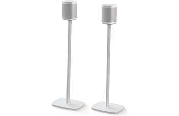 FLEXSON 2 X FLOOR STANDS FOR SONOS ONE,  AND PLAY:1, WHITE
