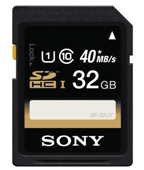 Sony 32GB SDHC Memory Card Uhs-1 Class 10