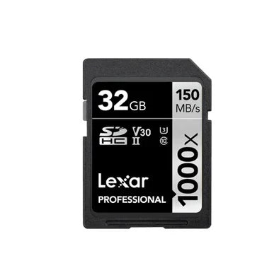 Lexar Professional 32GB SDHC/SDXC UHS-II Card - Black