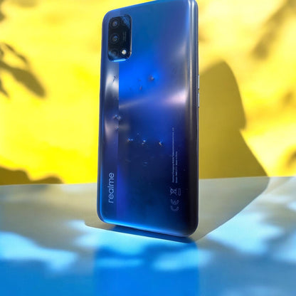 REALME Mist Blue 128gb Phone Dog Chewed $1 reserve