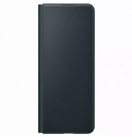 Samsung Z Fold3 Leather Flip Cover - Black