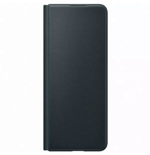 Samsung Z Fold3 Leather Flip Cover - Black
