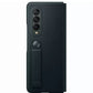 Samsung Z Fold3 Leather Flip Cover - Black