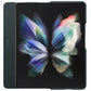 Samsung Z Fold3 Leather Flip Cover - Black