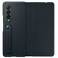 Samsung Z Fold3 Leather Flip Cover - Black
