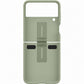 Silicone Cover with Ring for Samsung Galaxy Z Flip3 Olive Green