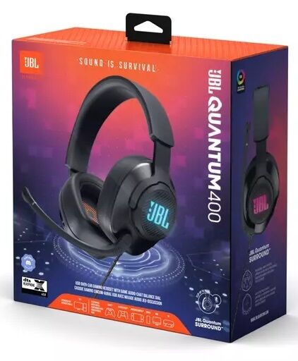JBL Quantum 400 Wired Gaming Headset (Black)
