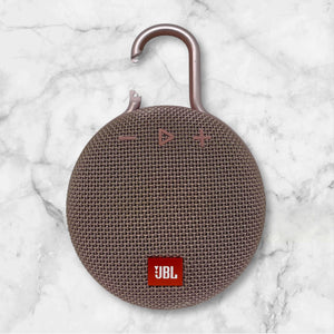 JBL CLIP 3 PORTABLE BLUETOOTH SPEAKER WITH CARABINER - GREY