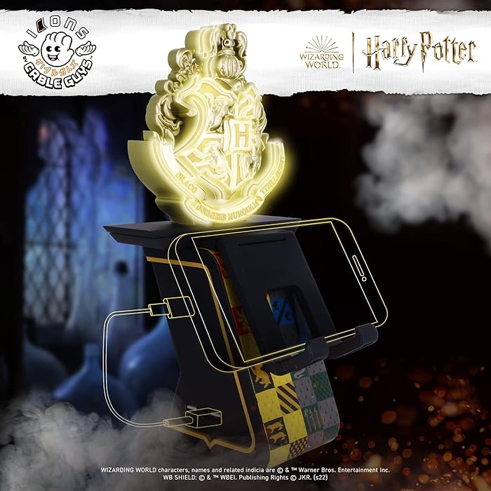 Harry Potter Hogwarts Crest - Charging Phone & Controller Holder - Light Up