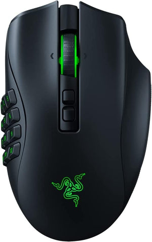 Razer Naga Pro Wireless Gaming Mouse: Interchangeable Side Plate w/ 2, 6, 12 Button Configurations -