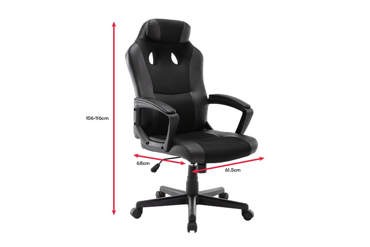 Ergolux Dexter Gaming Chair - ELDEXGCBLA