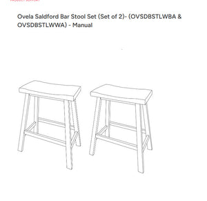 Ovela Saldford Bar Stool Set (Set of 2)