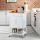 Ovela Edisto Wooden Kitchen Trolley