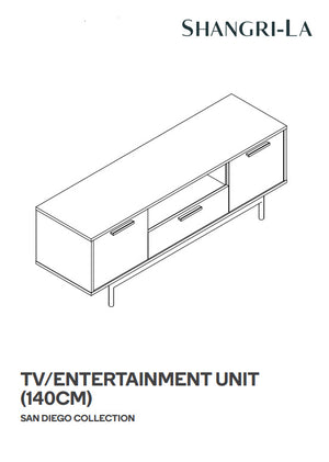 Shangri-La TV Entertainment Unit San Diego Collection