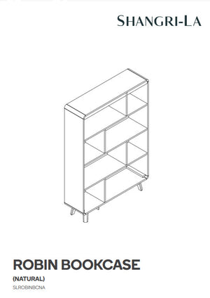 Shangri-La Robin Bookcase (Natural) - SLROBINBCNA