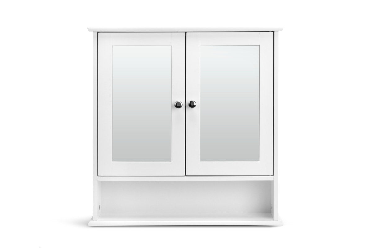 Ovela Olivia Bathroom Mirror Cabinet - OVOLBR2DMWB