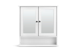 Ovela Olivia Bathroom Mirror Cabinet - OVOLBR2DMWB