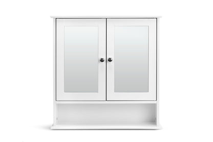 Ovela Olivia Bathroom Mirror Cabinet - OVOLBR2DMWB